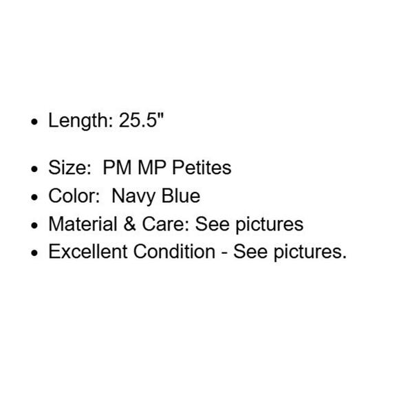 Loft Poncho Sweater Petites MP PM Navy Blue Ribbed Knit Turtleneck Open Sides - Picture 5 of 13